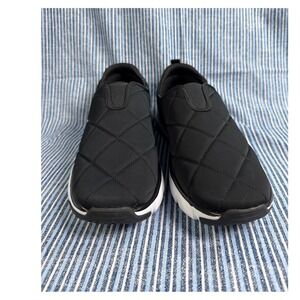 Vera Bradley Quilted Slip On Sneakers Women Size 10 Blk Floral Cloud Convertible